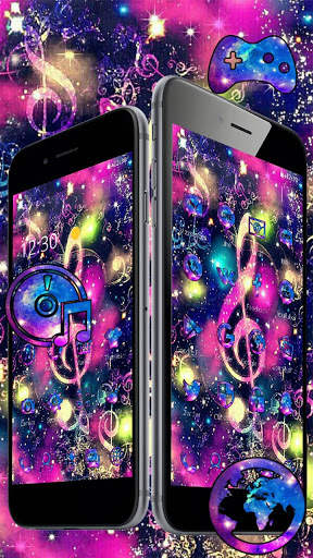 Music Colorful Neon Theme screenshot 3
