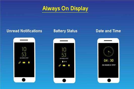 Always On Display AMOLED – Clock, Super Amoled AOD 1 تصوير الشاشة