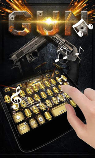 Gun GO Keyboard Theme & Emoji screenshot 3