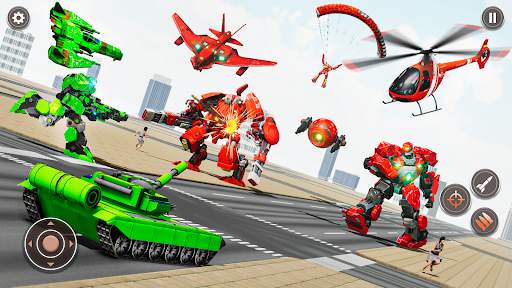 Tank Robot - Bus Robot Games screenshot 6