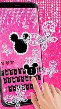 Tastiera con diamante rosa screenshot 3