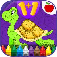 Kids Math Paint by Number Game icon