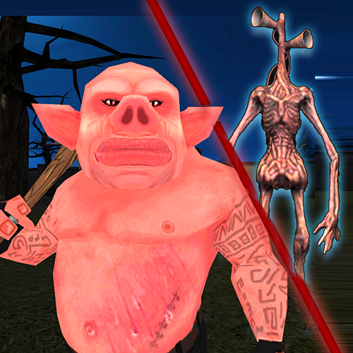 piggy and siren horror - scary piggy house icon