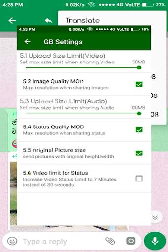 Watsap GB screenshot 1