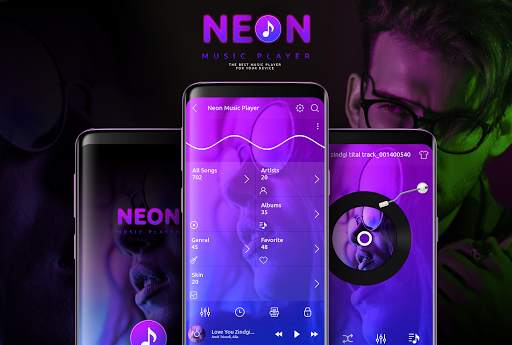 Neon Music Player - Neon Player screenshot 1