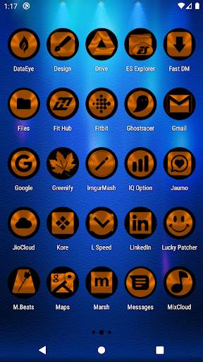 Oreo Orange Icon Pack screenshot 3