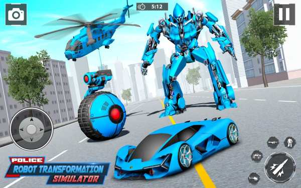 Robot Helicopter Car Transform screenshot 5