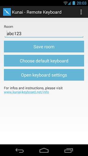 Kunai - Remote Keyboard स्क्रीनशॉट 1