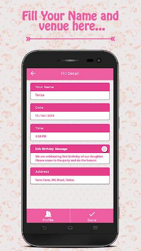 Kids Birthday Invitation Maker screenshot 2
