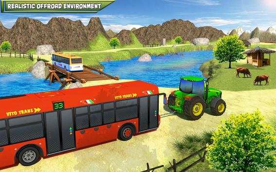 Tow Tractor Games 2018: Rescue Bus Pulling Game screenshot 6