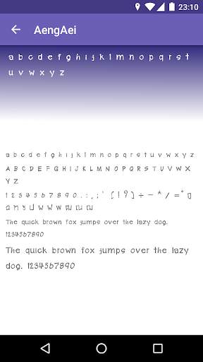 Thai Fonts for FlipFont screenshot 3