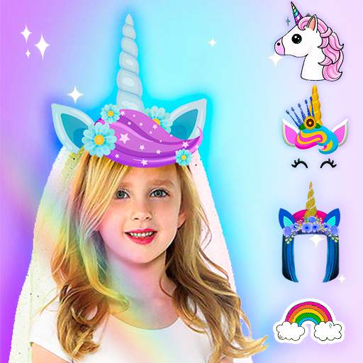 Unicorn Photo Editor - Glitter Unicorn Stickers 21