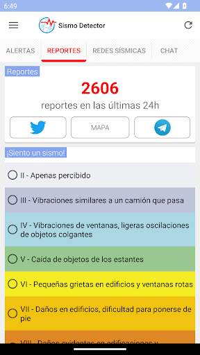 Sismo Detector screenshot 4