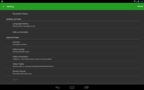 Hidden video recorder (HVR) screenshot 11