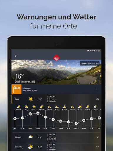 Wetter Alarm Schweiz - Meteo screenshot 9