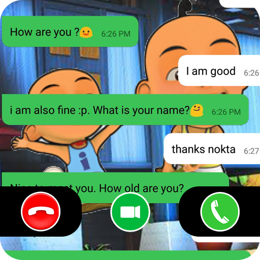 Fake Call Upin and Friends icon