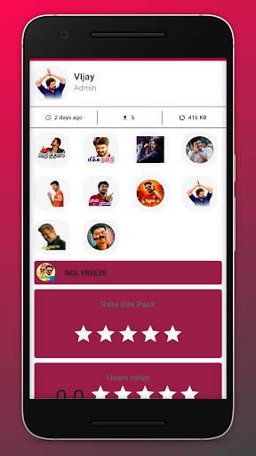 Thala Thalapathy Stickers (WA STICKER) screenshot 2