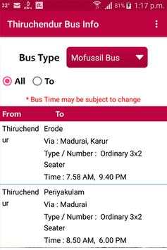 Thiruchendur Bus Info screenshot 7