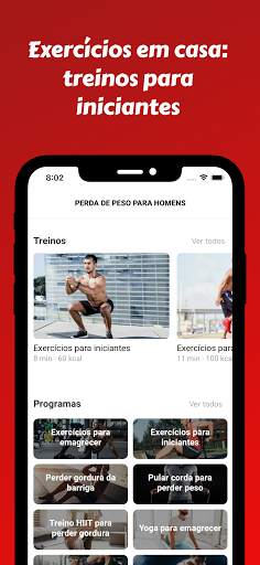 Perca Peso para Homens - Exercícios em casa screenshot 2