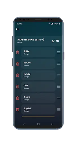ამინდის პროგნოზი screenshot 7