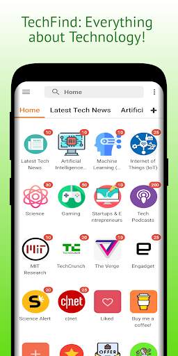 TechFind: Tech News, AI, ML, IoT, Science, Gaming screenshot 1