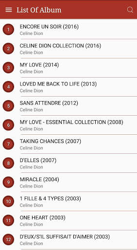 All Celine Dion Songs Lyrics screenshot 1