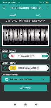 Techoragon Prime VPN screenshot 1