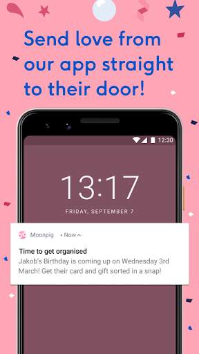 Moonpig: Birthday Card Maker & Gift Shopping App screenshot 1
