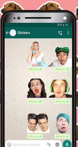 Stickers de Youtubers Famosos para WhatsApp 📹 screenshot 1