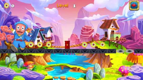 Subway ninja Adventure: hattori Game screenshot 4