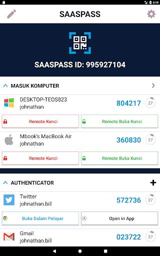 SAASPASS | Pengesah 2FA screenshot 9