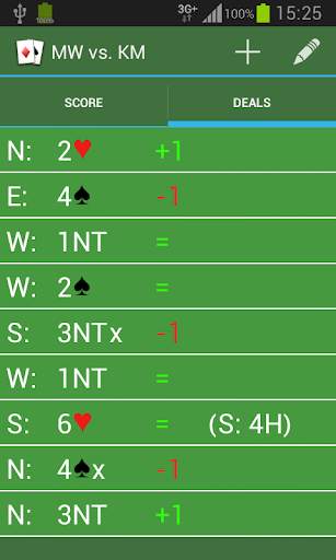 Bridge Score – rubber bridge screenshot 2