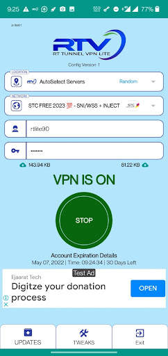 RT Tunnel Lite screenshot 2