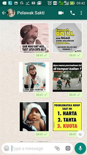 Stiker WA 4000  Perang Gambar Lucu WAStickerApps screenshot 3