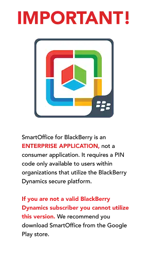 Smart Office for BlackBerry screenshot 1