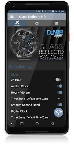 Glass Reflecto HD Watch Face screenshot 5