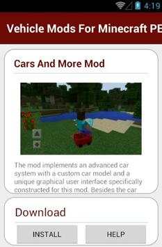 Vehicle Mods For Minecraft PE screenshot 3