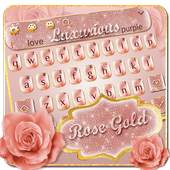 Luxurious Rose Gold Keyboard Theme 10001003