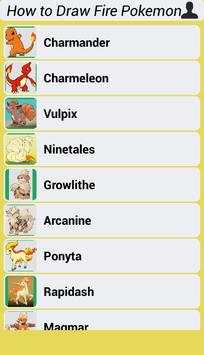 How to Draw Fire Pokemon screenshot 2