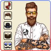 Beard Man Photo Editor -Tattoos & Hairstyle 3.2
