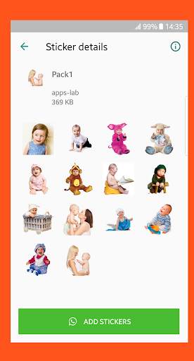 New Funny baby stickers 👶for WhatsApp screenshot 7