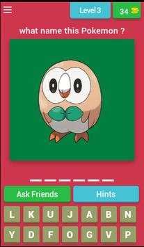 Guess The Pokémon and characters all gen Quiz 2018 screenshot 5