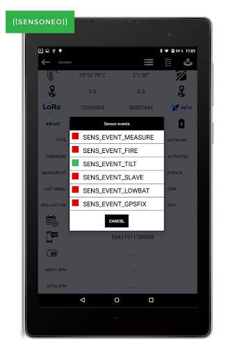 Sensoneo Sensor Configurator App screenshot 3
