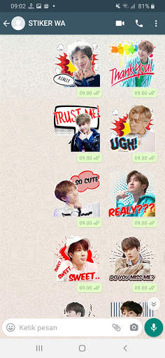 Chat Sticker WA Astro Kpop Boy Band WAStickerApps screenshot 7