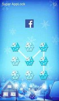AppLock theme snow sky screen screenshot 4