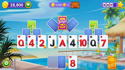 Solitaire Travel : Classic Tripeaks Card Game screenshot 1