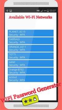Password Wifi Generator 2015 screenshot 2
