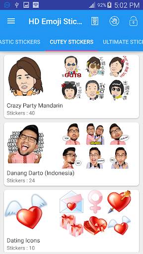 HD Emoji Stickers for all Messengers screenshot 21
