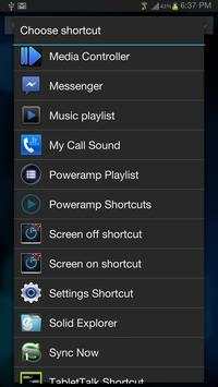 Poweramp Media Shortcuts screenshot 1