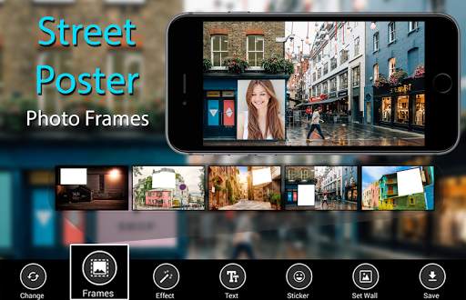 Street Poster Photo Frames - sunset highway effect screenshot 1